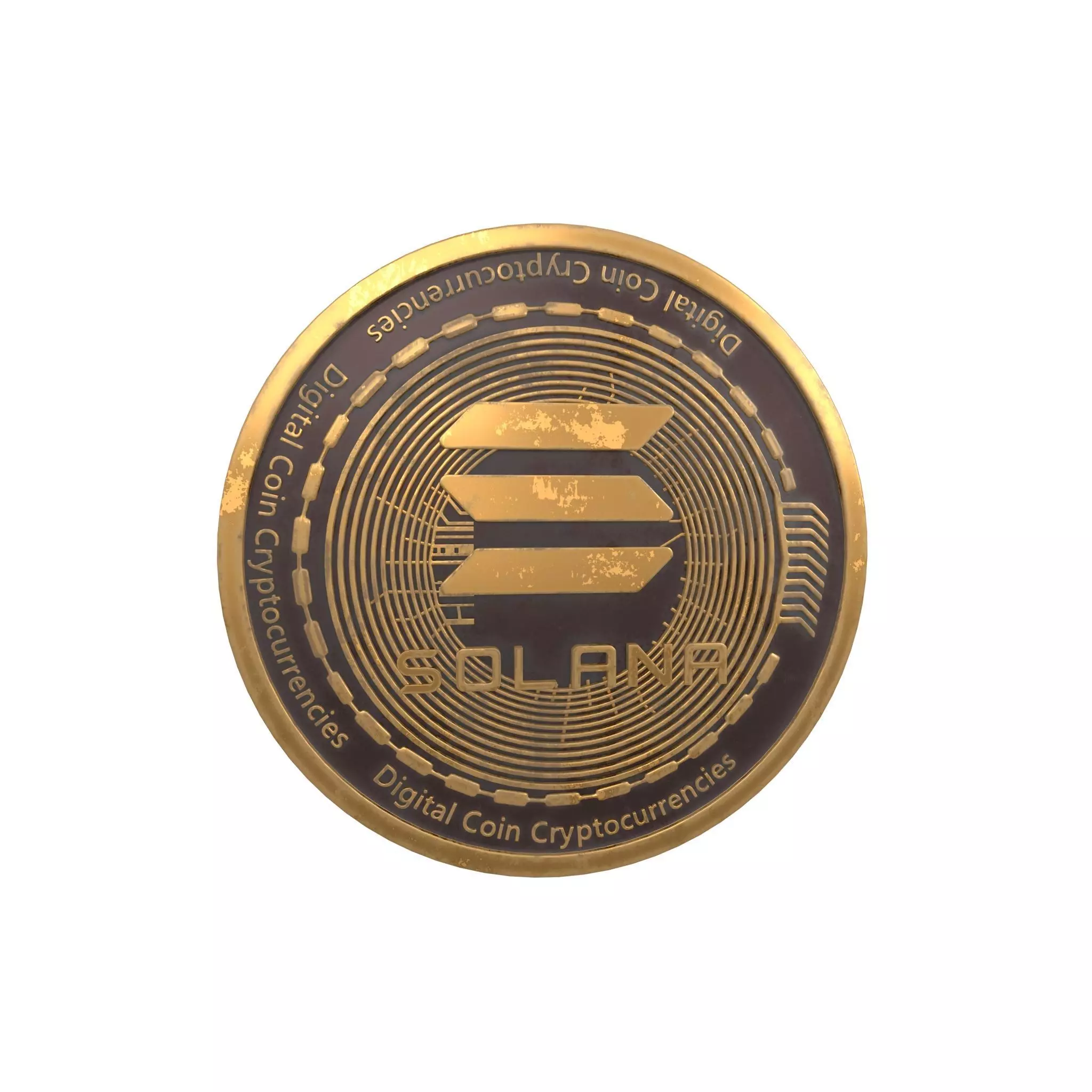 Solana Coin v4 002 3D model