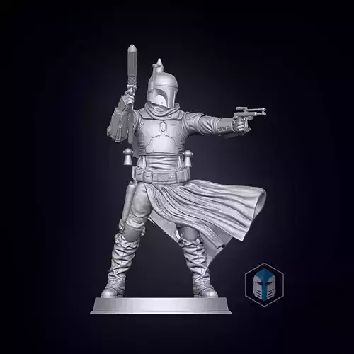 Boba Fett Figurine - Pose 3 3D print model
