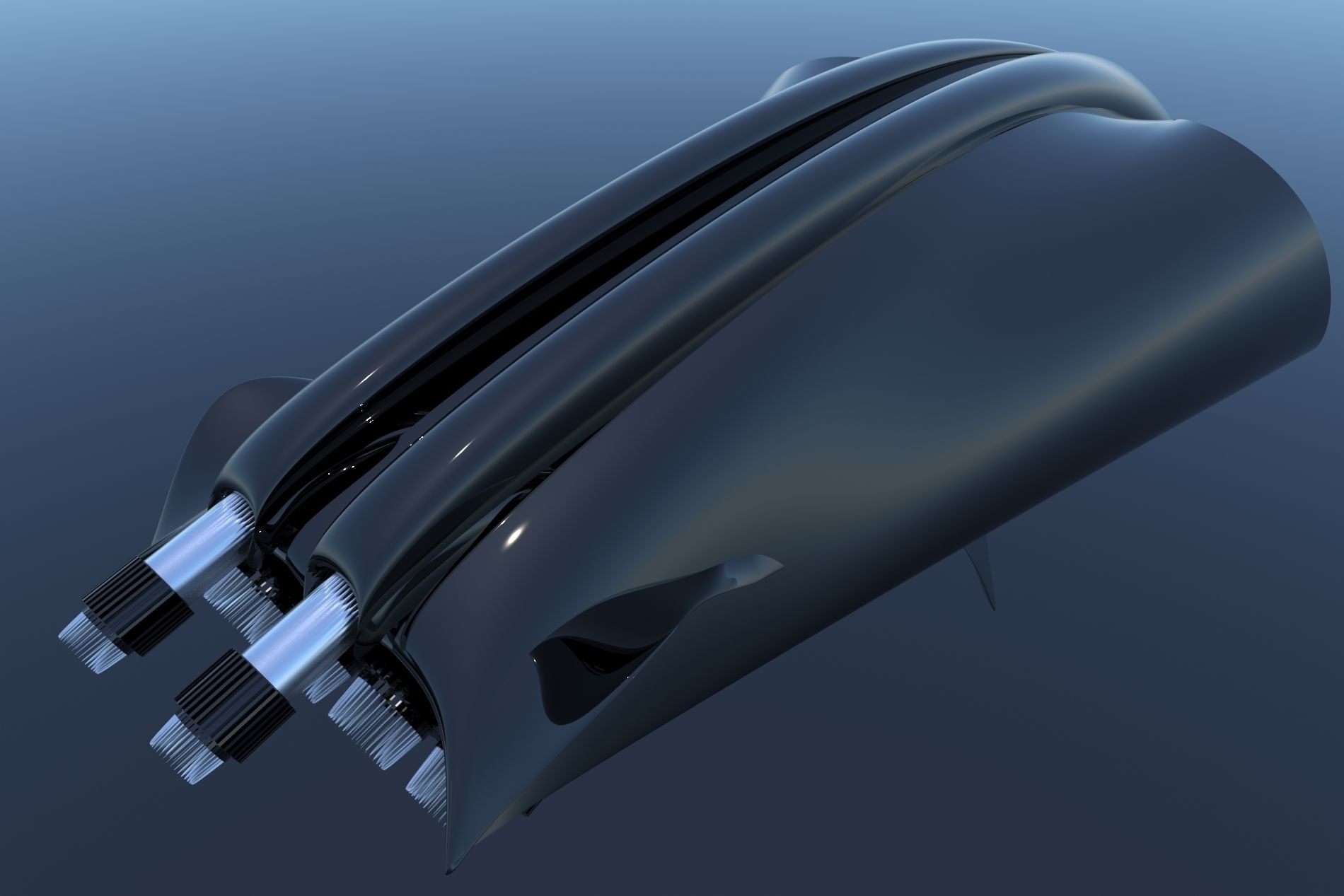 Spaceship Sci-Fi Turbo 3D 3D model_20
