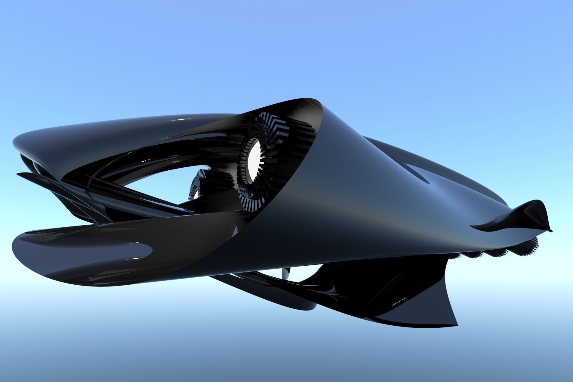 Spaceship Sci-Fi Turbo 3D 3D model_18