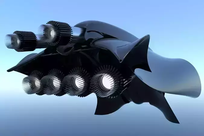 Spaceship Sci-Fi Turbo 3D