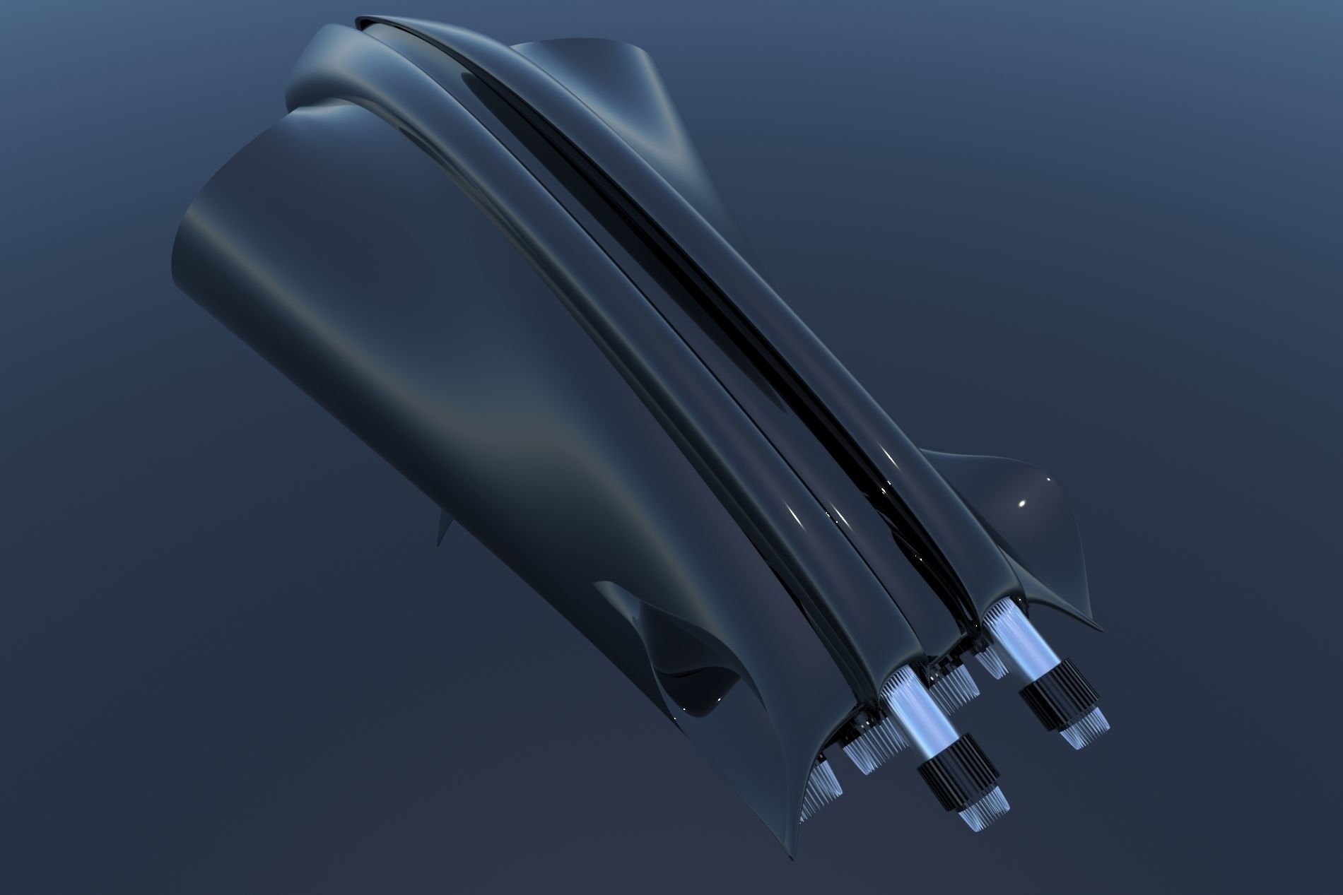Spaceship Sci-Fi Turbo 3D 3D model_21
