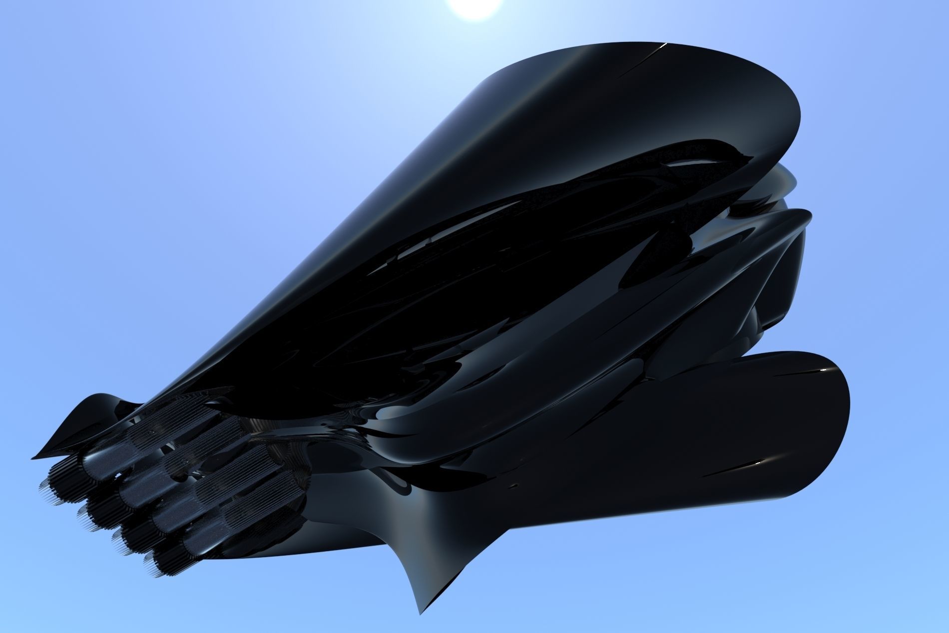 Spaceship Sci-Fi Turbo 3D 3D model_14