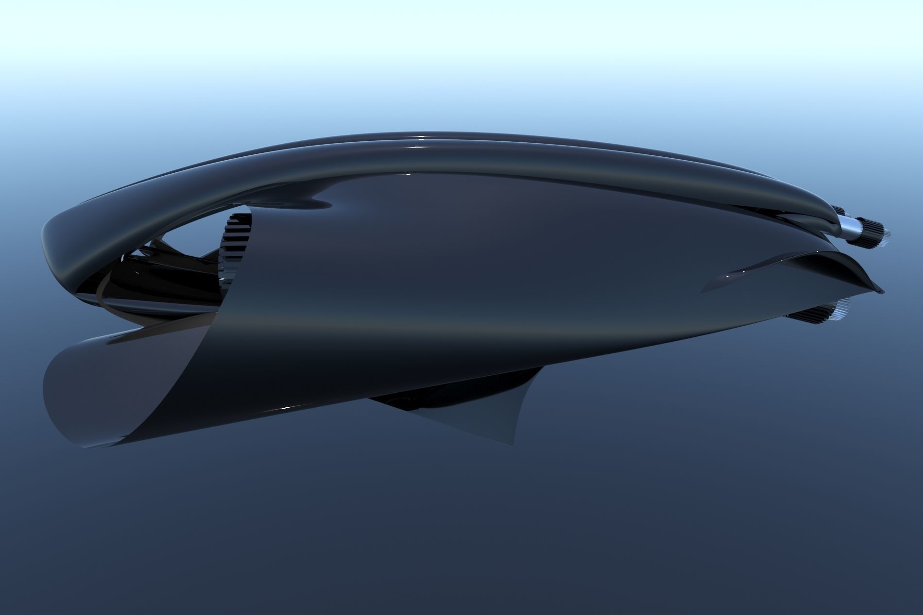 Spaceship Sci-Fi Turbo 3D 3D model_22