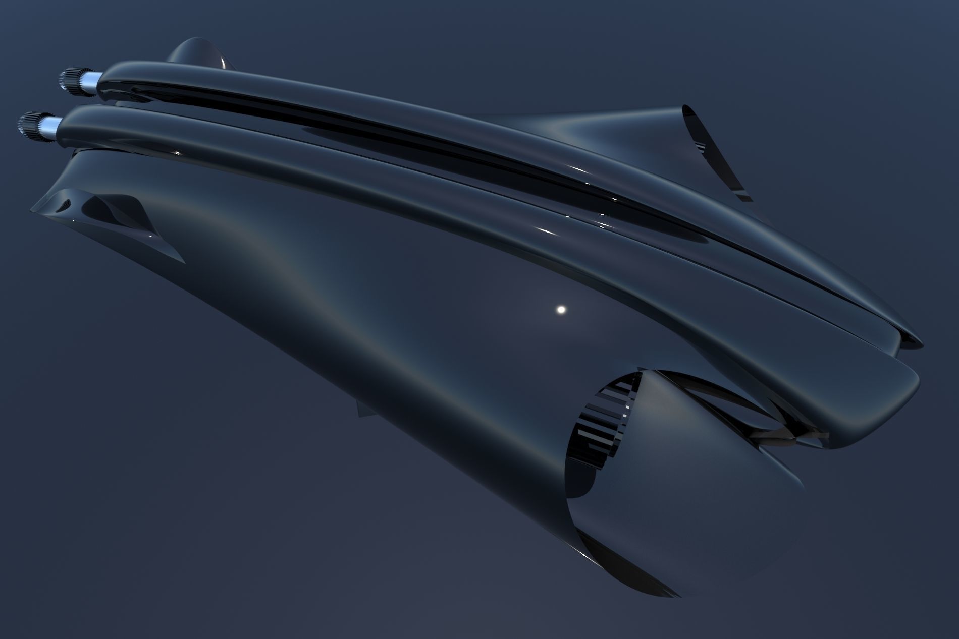 Spaceship Sci-Fi Turbo 3D 3D model_9