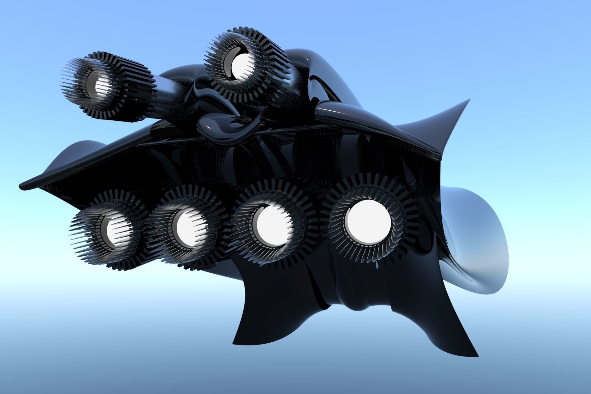 Spaceship Sci-Fi Turbo 3D 3D model_15