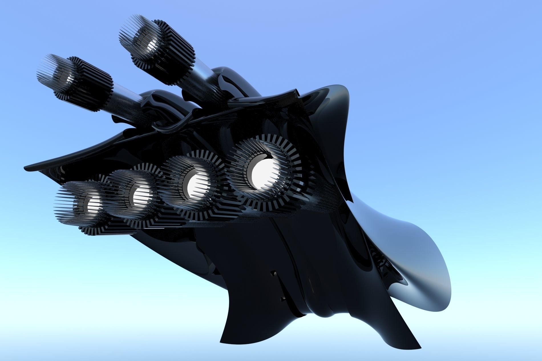 Spaceship Sci-Fi Turbo 3D 3D model_17