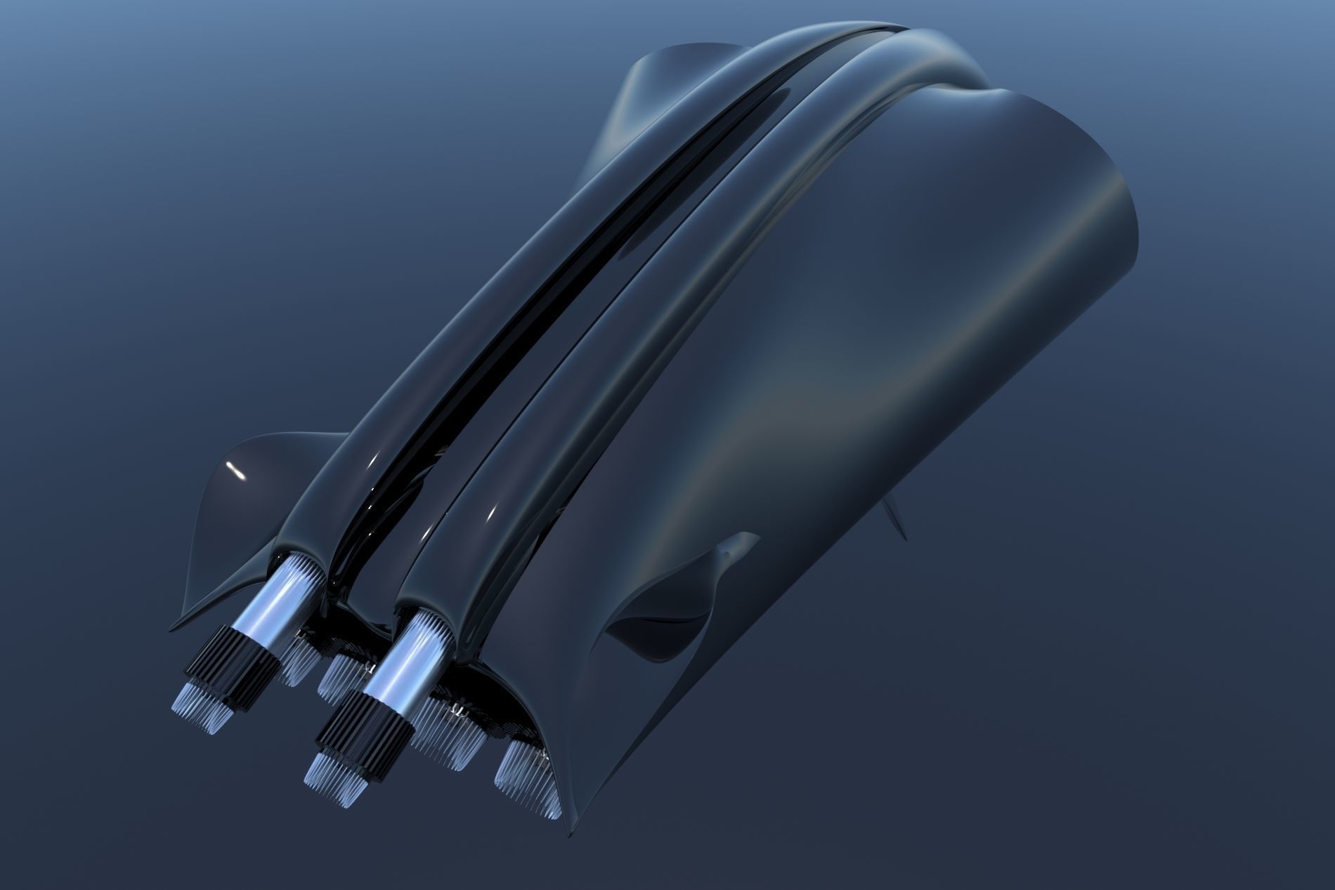 Spaceship Sci-Fi Turbo 3D 3D model_7