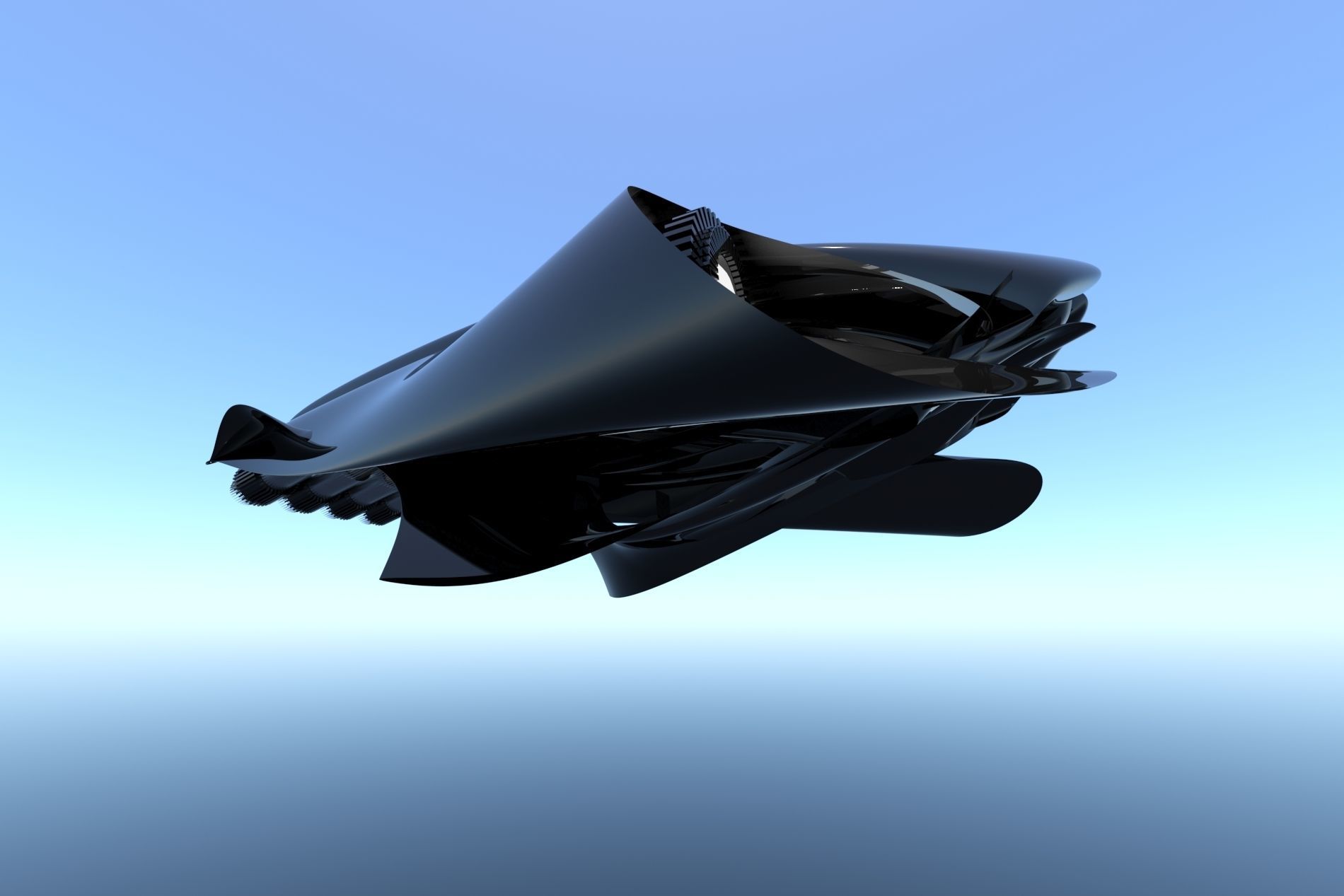 Spaceship Sci-Fi Turbo 3D 3D model_19