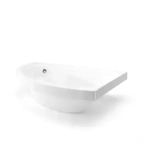Contemporary White Bath Tub