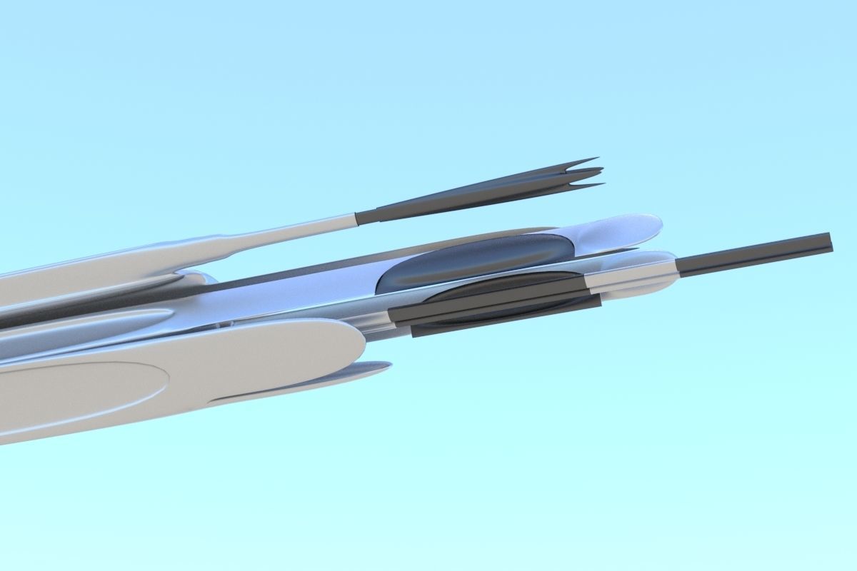 Spaceship Sci-fi Destroyer 3D 3D model_12
