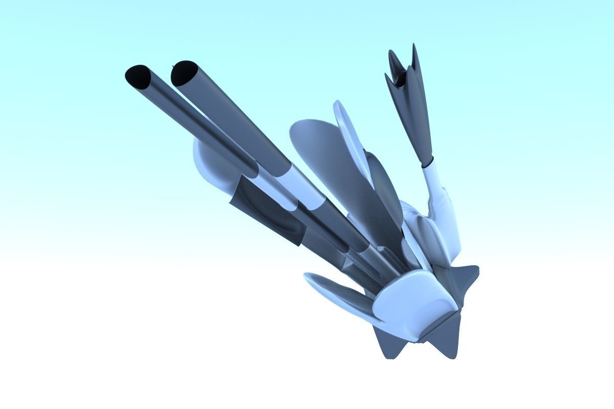 Spaceship Sci-fi Destroyer 3D 3D model_3