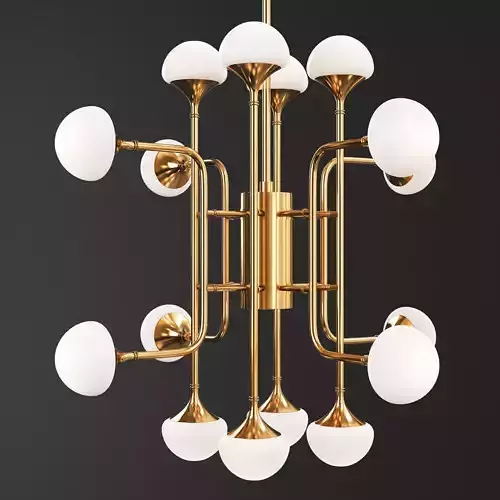 FLEMING CHANDELIER Low-poly 3D model