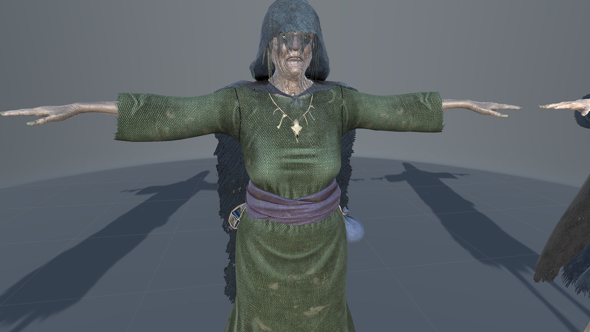 Witch Low-poly 3D model_21