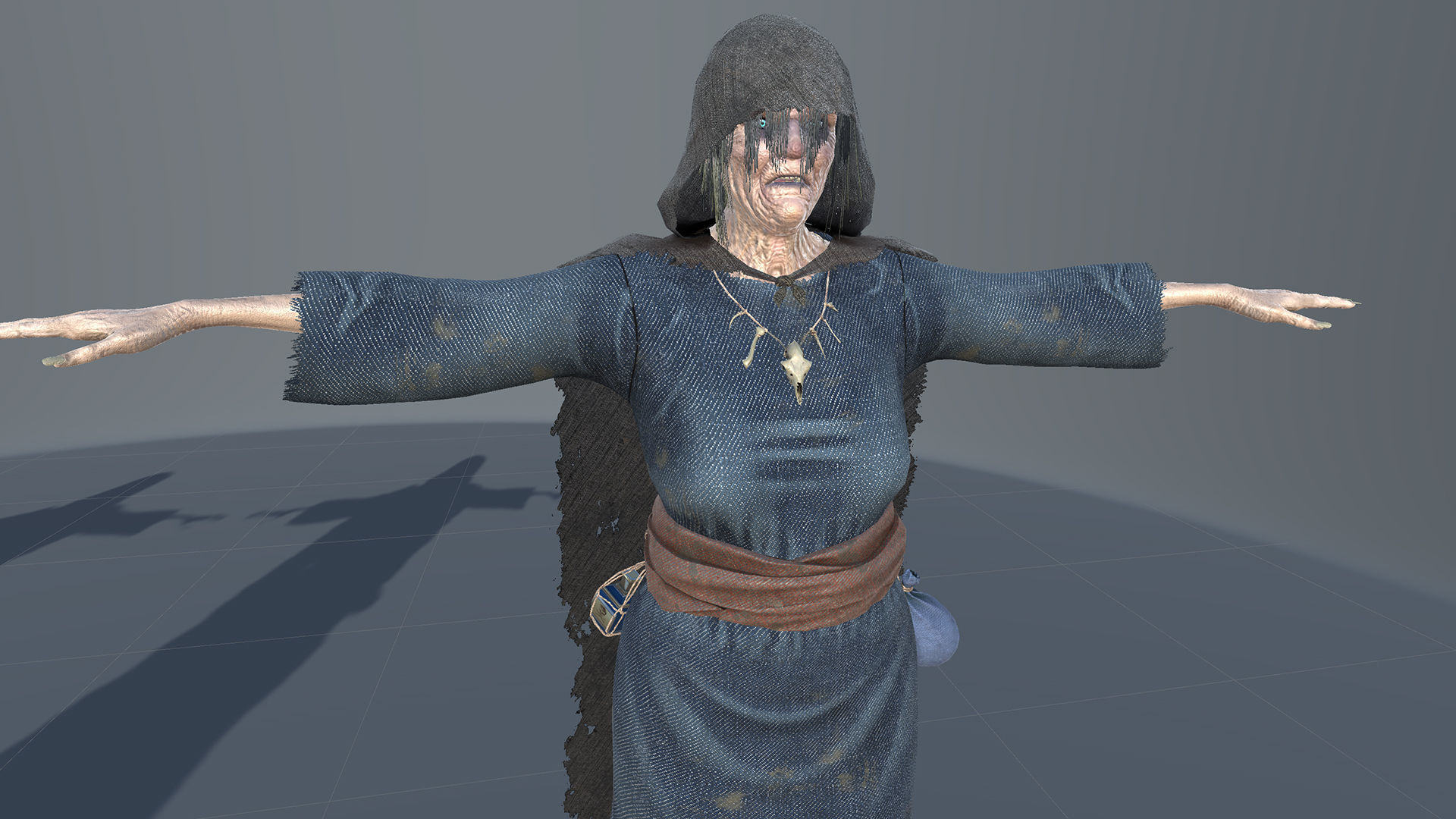 Witch Low-poly 3D model_20