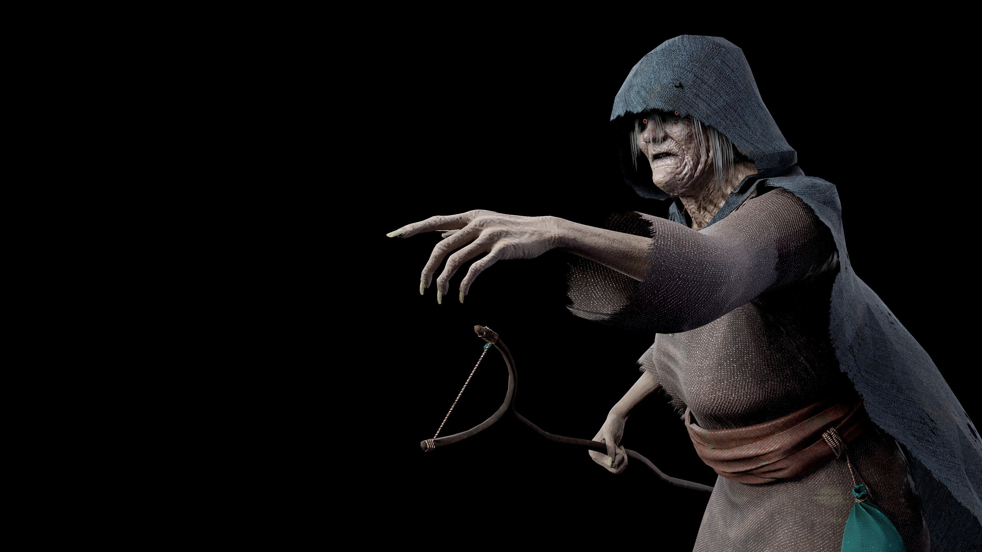Witch Low-poly 3D model_5