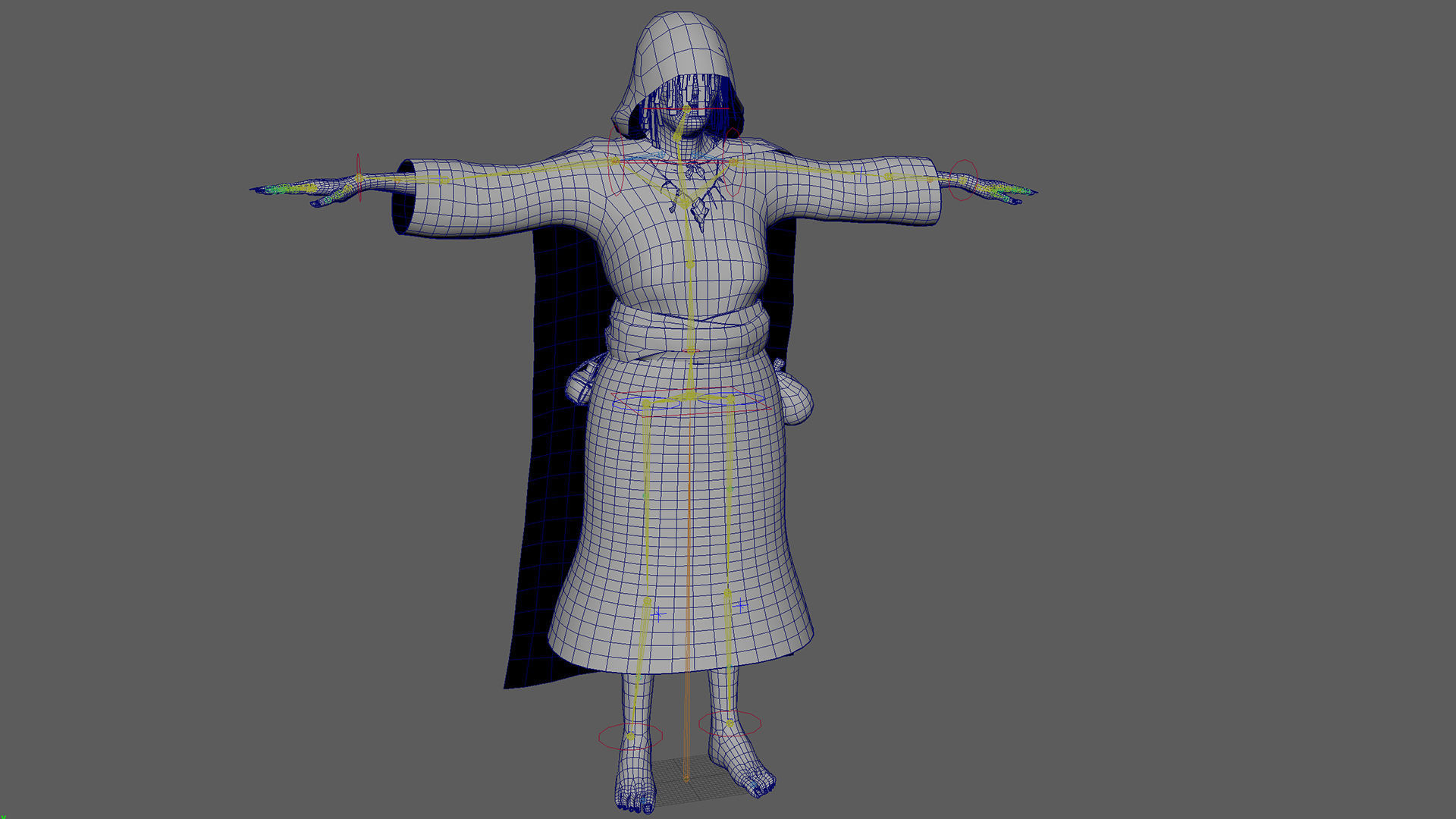 Witch Low-poly 3D model_12