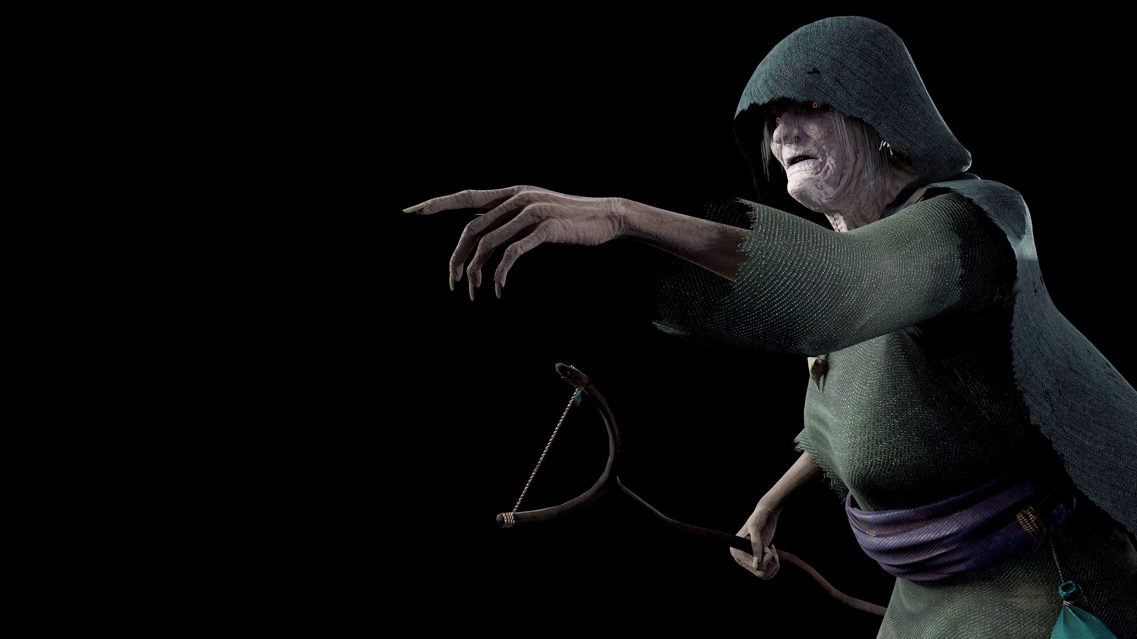 Witch Low-poly 3D model_11