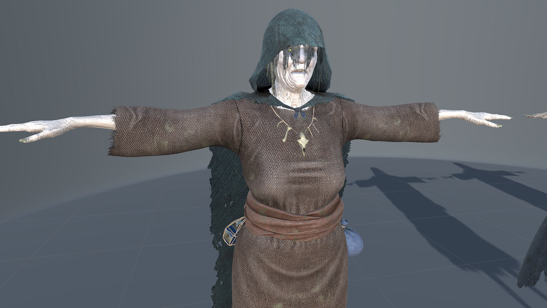 Witch Low-poly 3D model_19