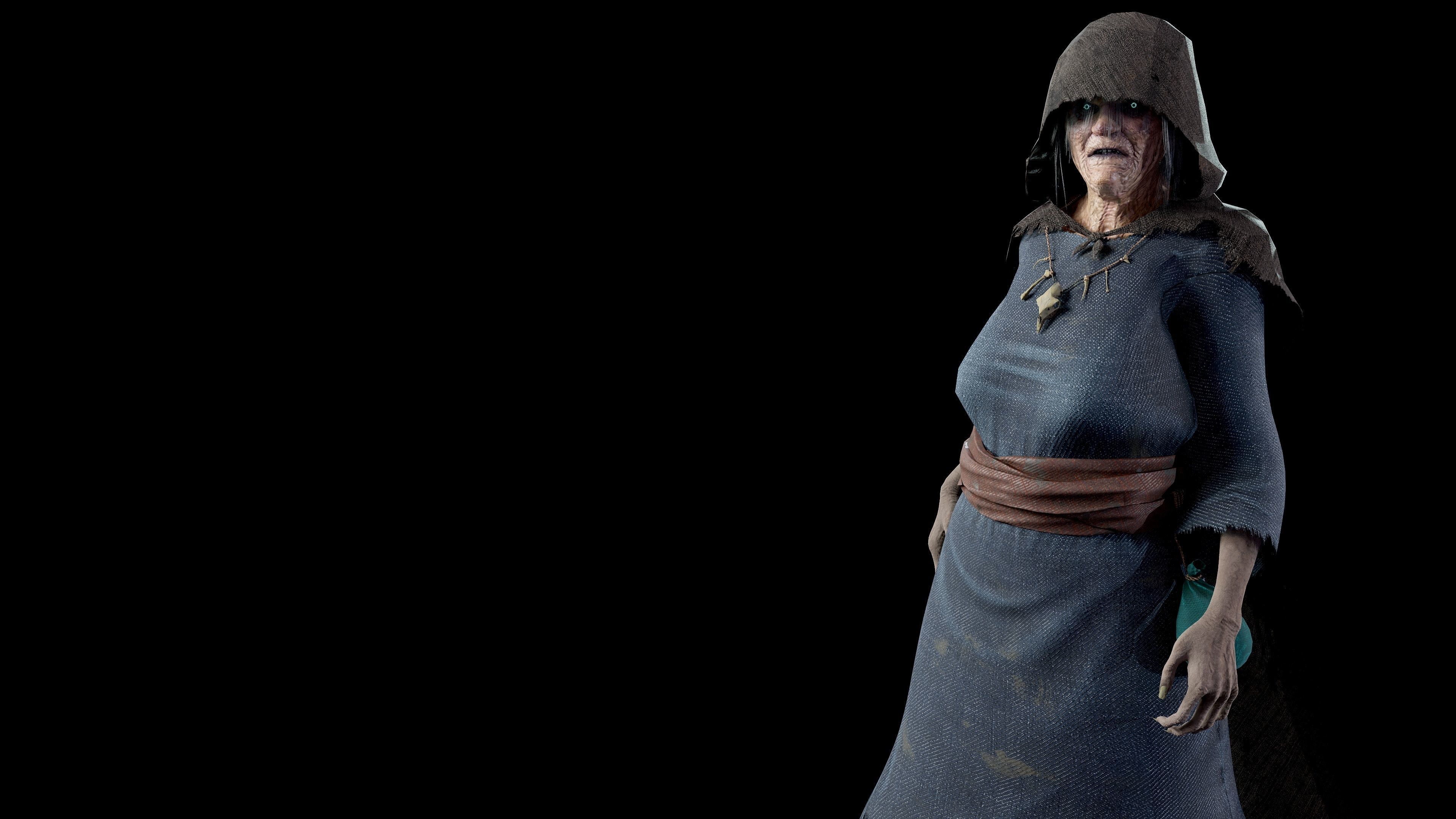 Witch Low-poly 3D model_8