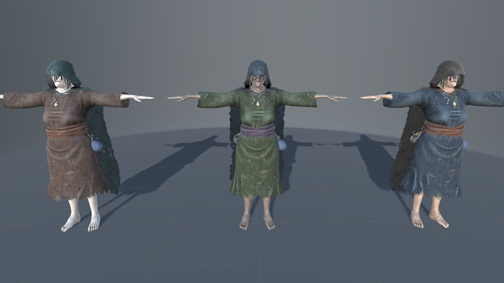 Witch Low-poly 3D model_18