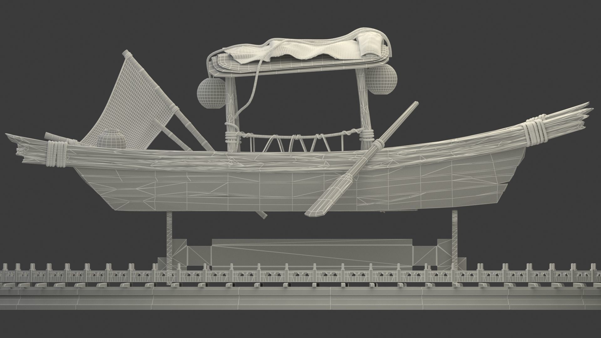 CChinese fishing boat 3D model_6