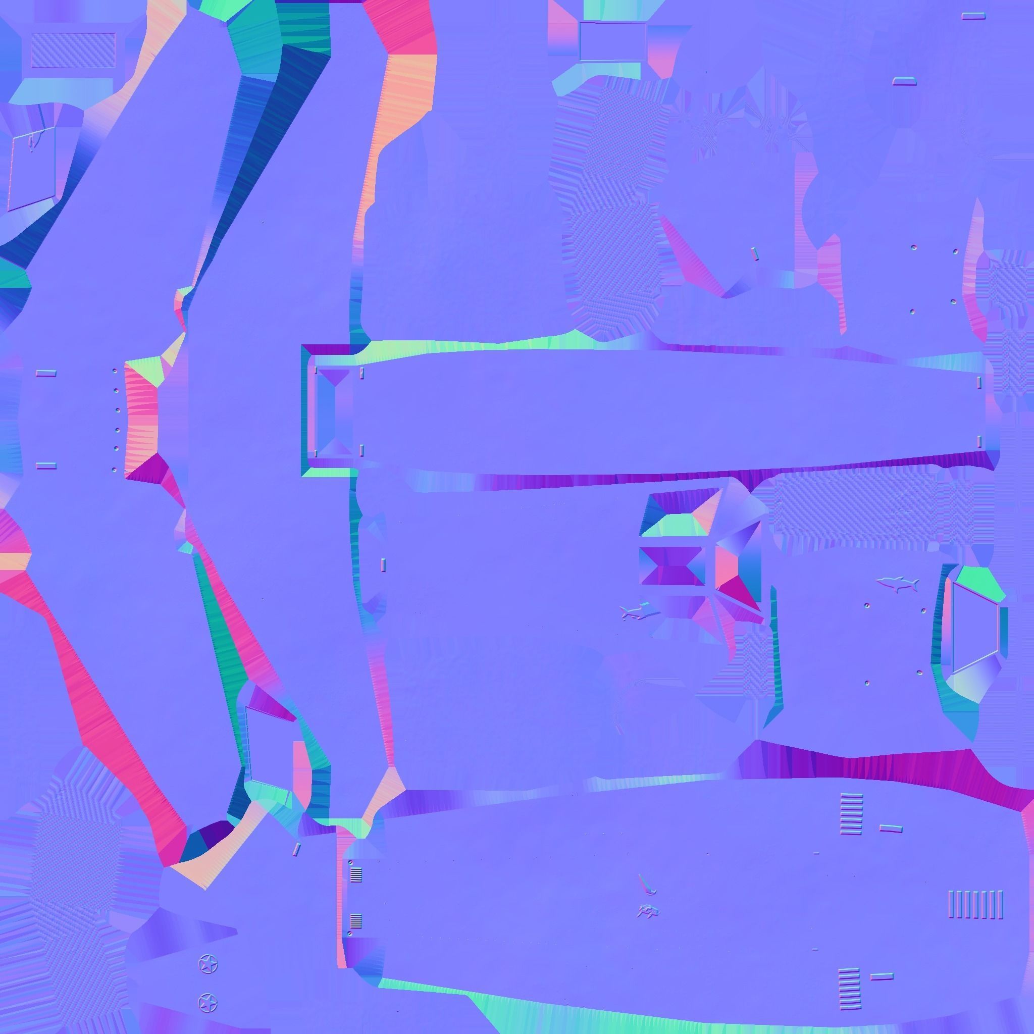 Jet Plane Spaceship 05 - Aircraft Military Airplane Spacecraft Low-poly 3D model_15