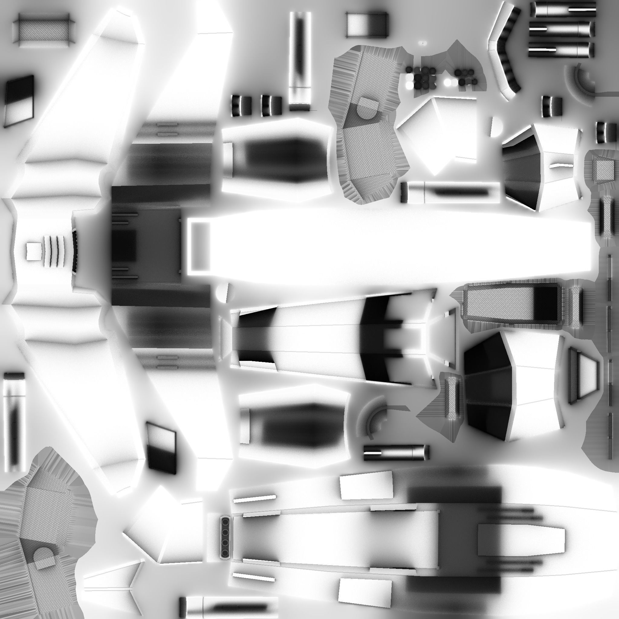 Jet Plane Spaceship 05 - Aircraft Military Airplane Spacecraft Low-poly 3D model_18