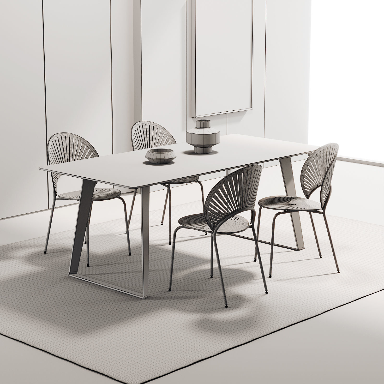 Dining Room Interior  324 3D model_7