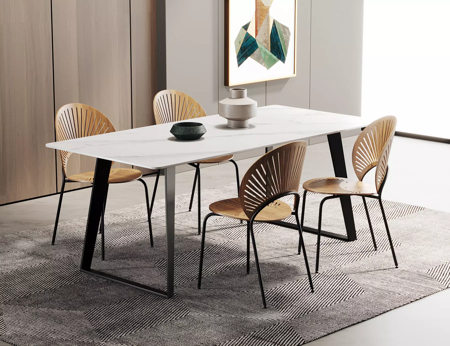 Dining Room Interior  324 3D model_0