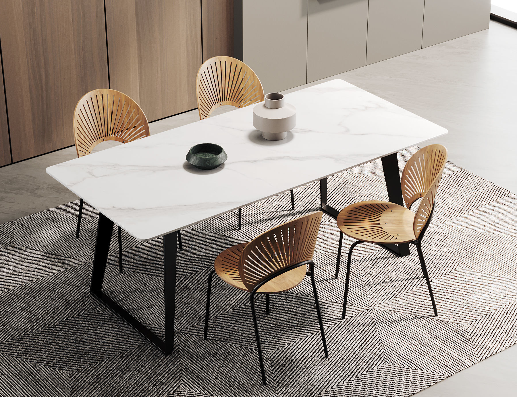 Dining Room Interior  324 3D model_1