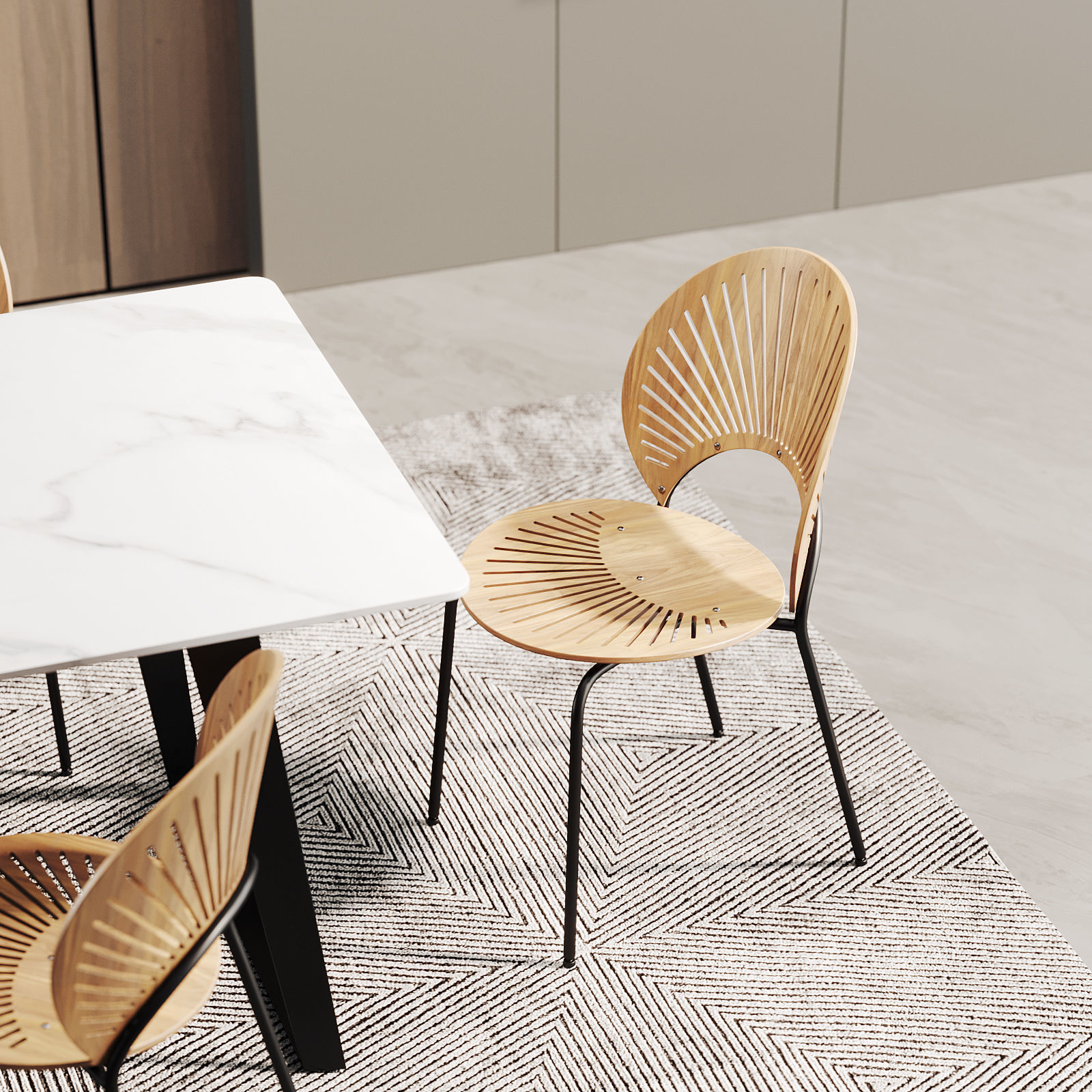 Dining Room Interior  324 3D model_2