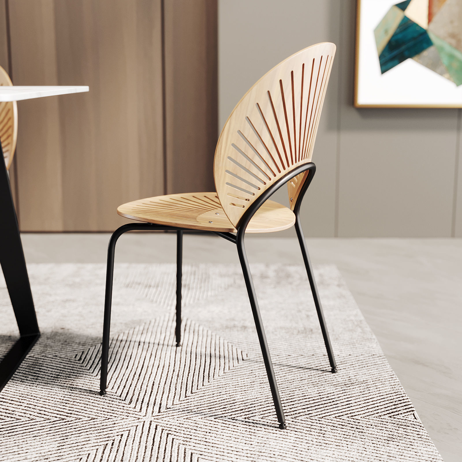 Dining Room Interior  324 3D model_3