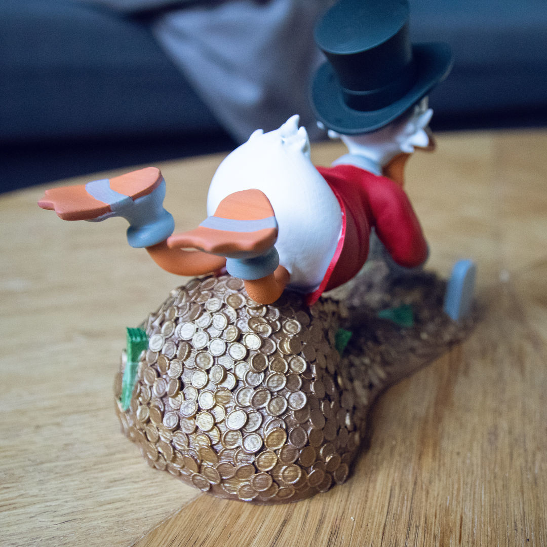 FANART - PICSOU - SCROOGE MCDUCK - DIORAMA 3D print model_1