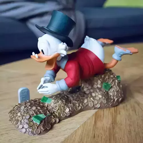 FANART - PICSOU - SCROOGE MCDUCK - DIORAMA 3D print model