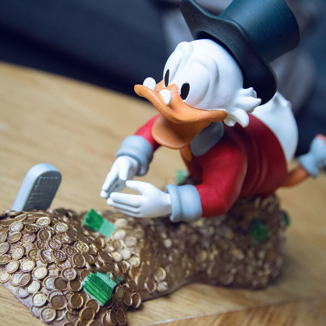 FANART - PICSOU - SCROOGE MCDUCK - DIORAMA 3D print model_3