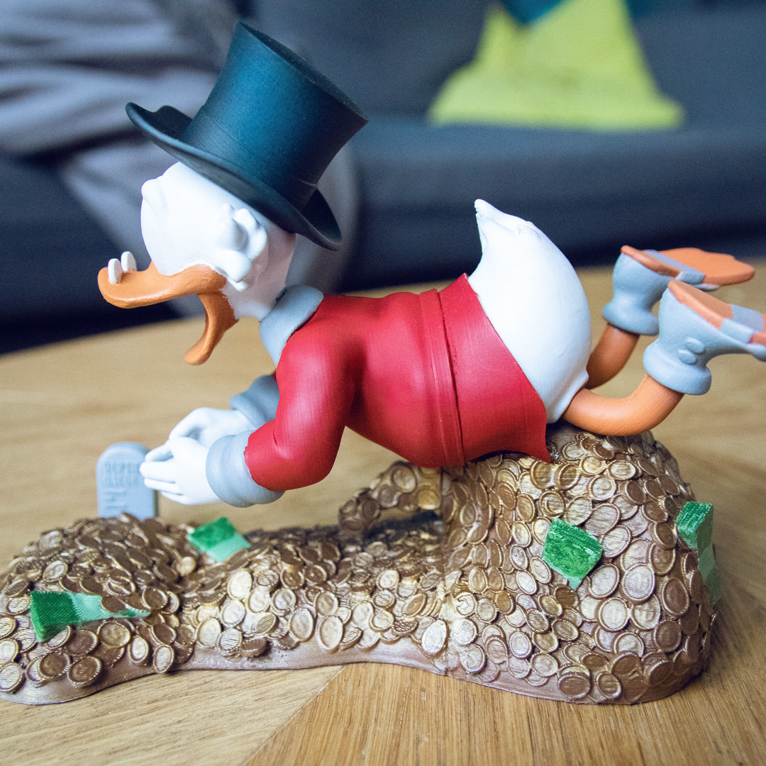 FANART - PICSOU - SCROOGE MCDUCK - DIORAMA 3D print model_2