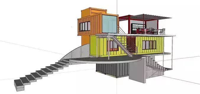 City Simple Art Building-Container-038