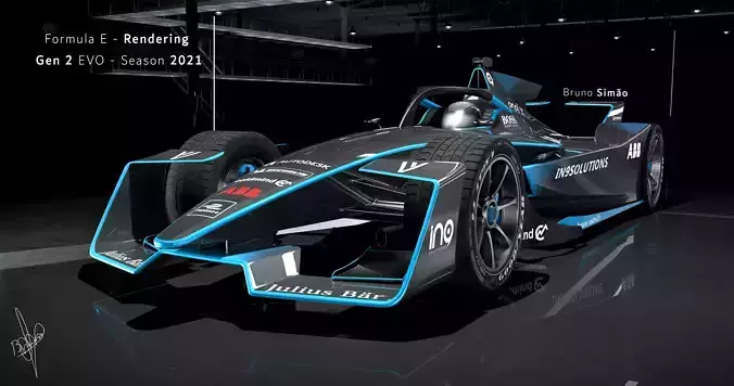 e formula racing car