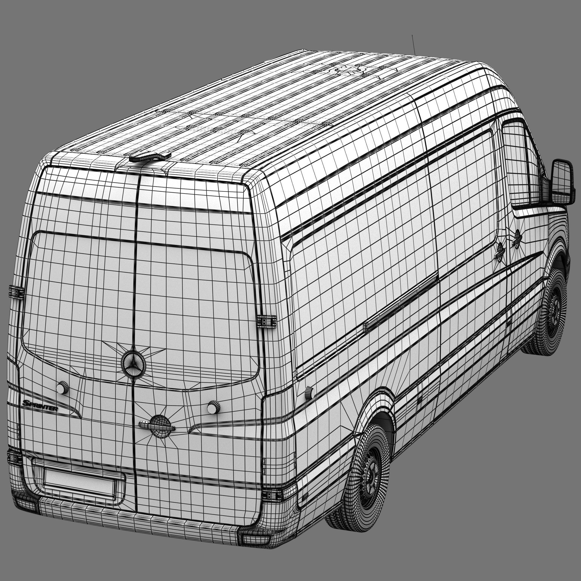 Mercedes-Benz Sprinter Panel Van SWB 2015 3D model_22
