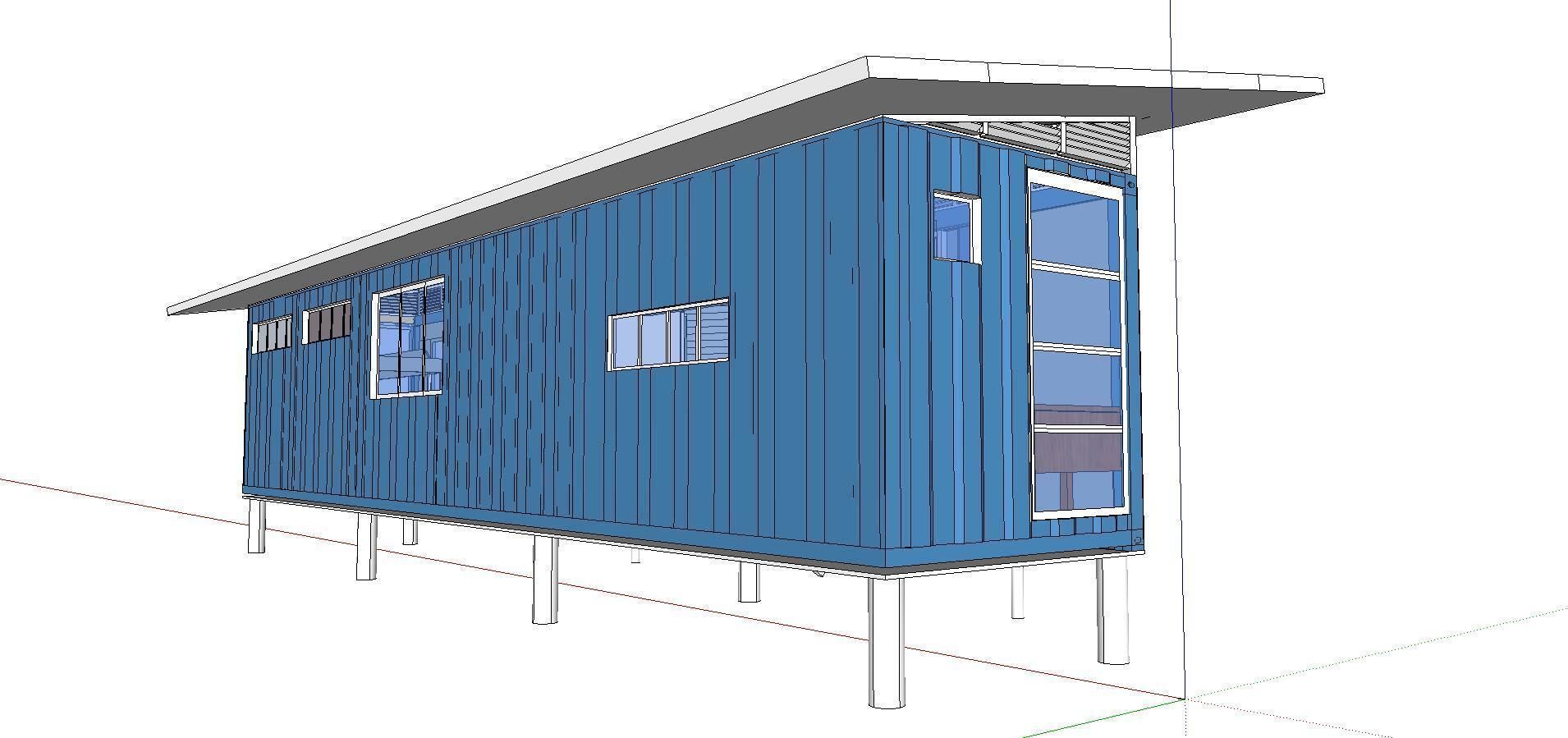 City Simple Art Building-Container-042 3D model_2