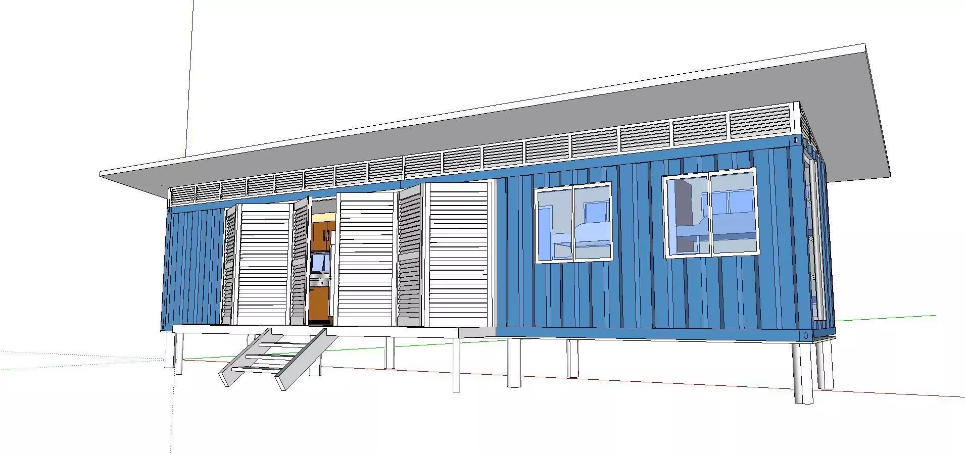 City Simple Art Building-Container-042 3D model_0