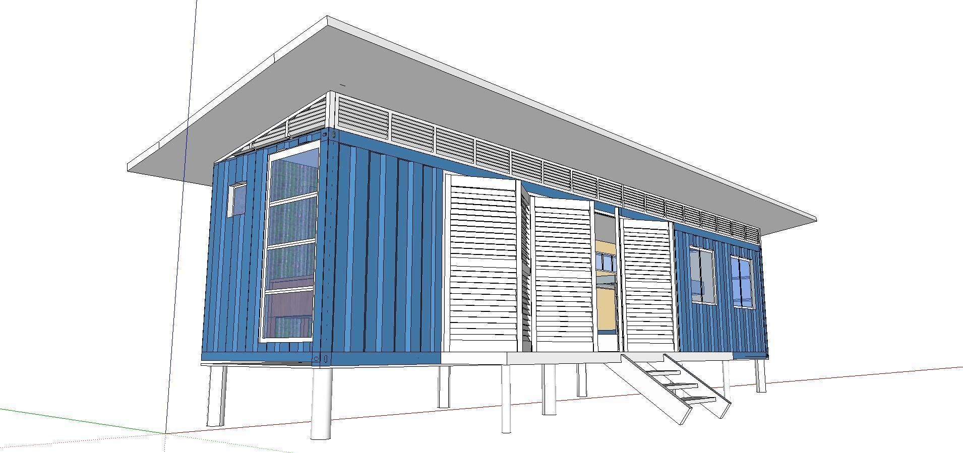 City Simple Art Building-Container-042 3D model_1