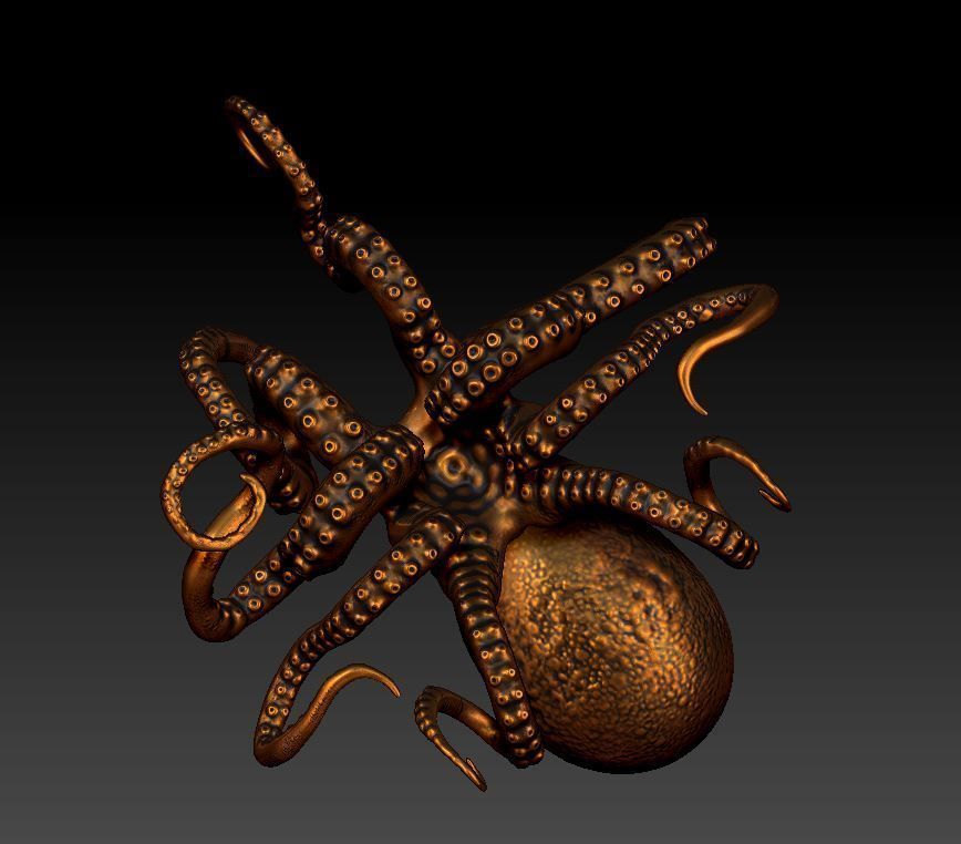 octopus 3D print model_5