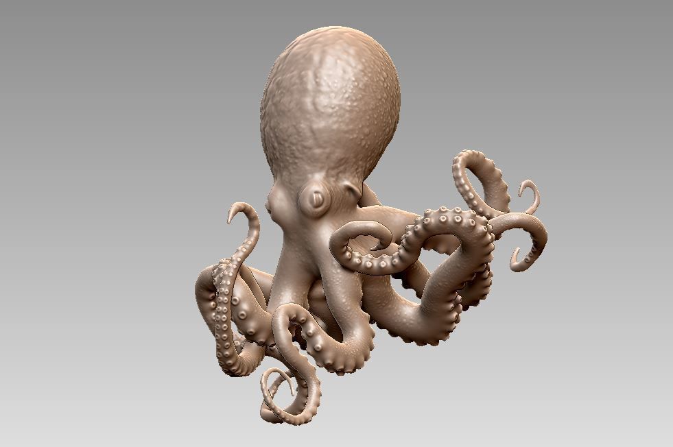 octopus 3D print model_2