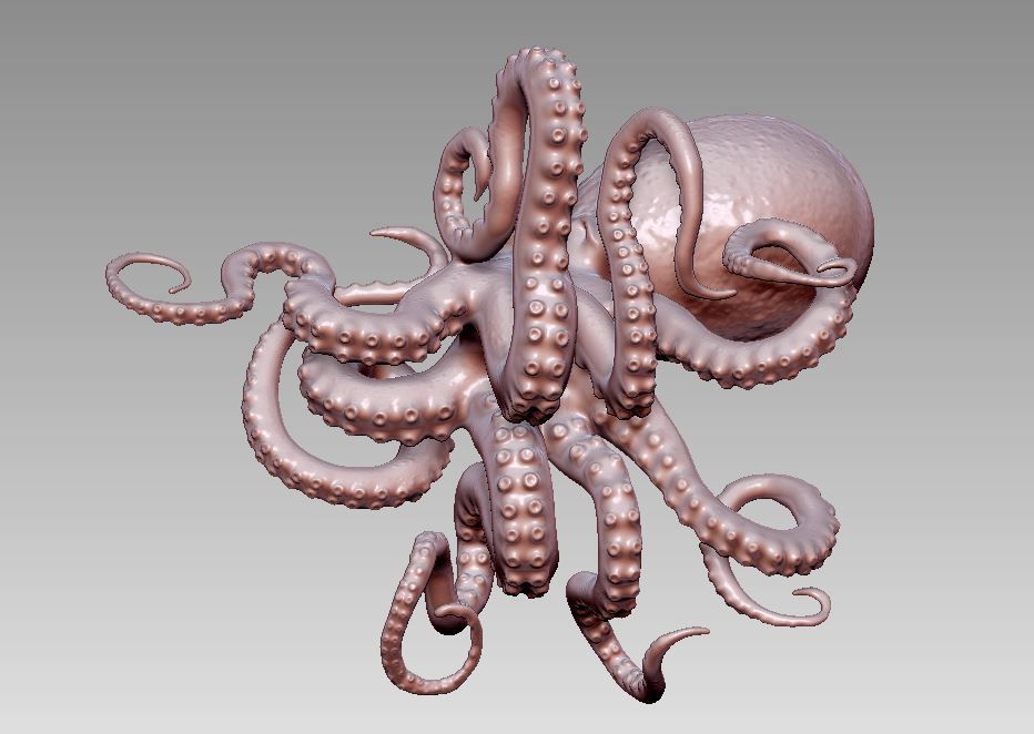 octopus 3D print model_8
