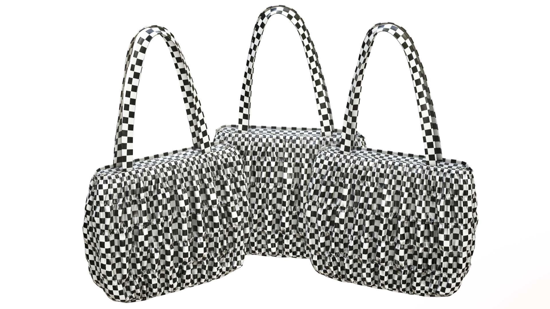 Elegant Woman Handbag Low-poly 3D model_12