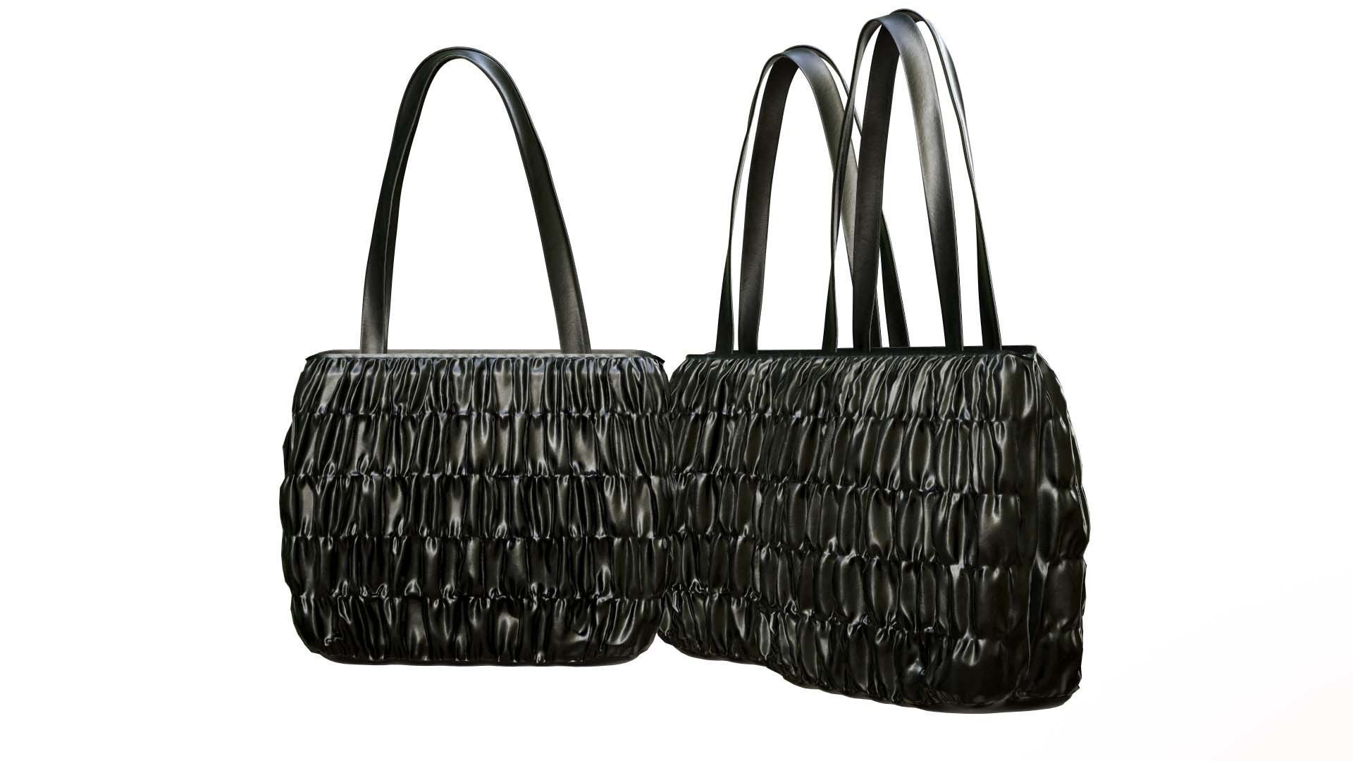 Elegant Woman Handbag Low-poly 3D model_9