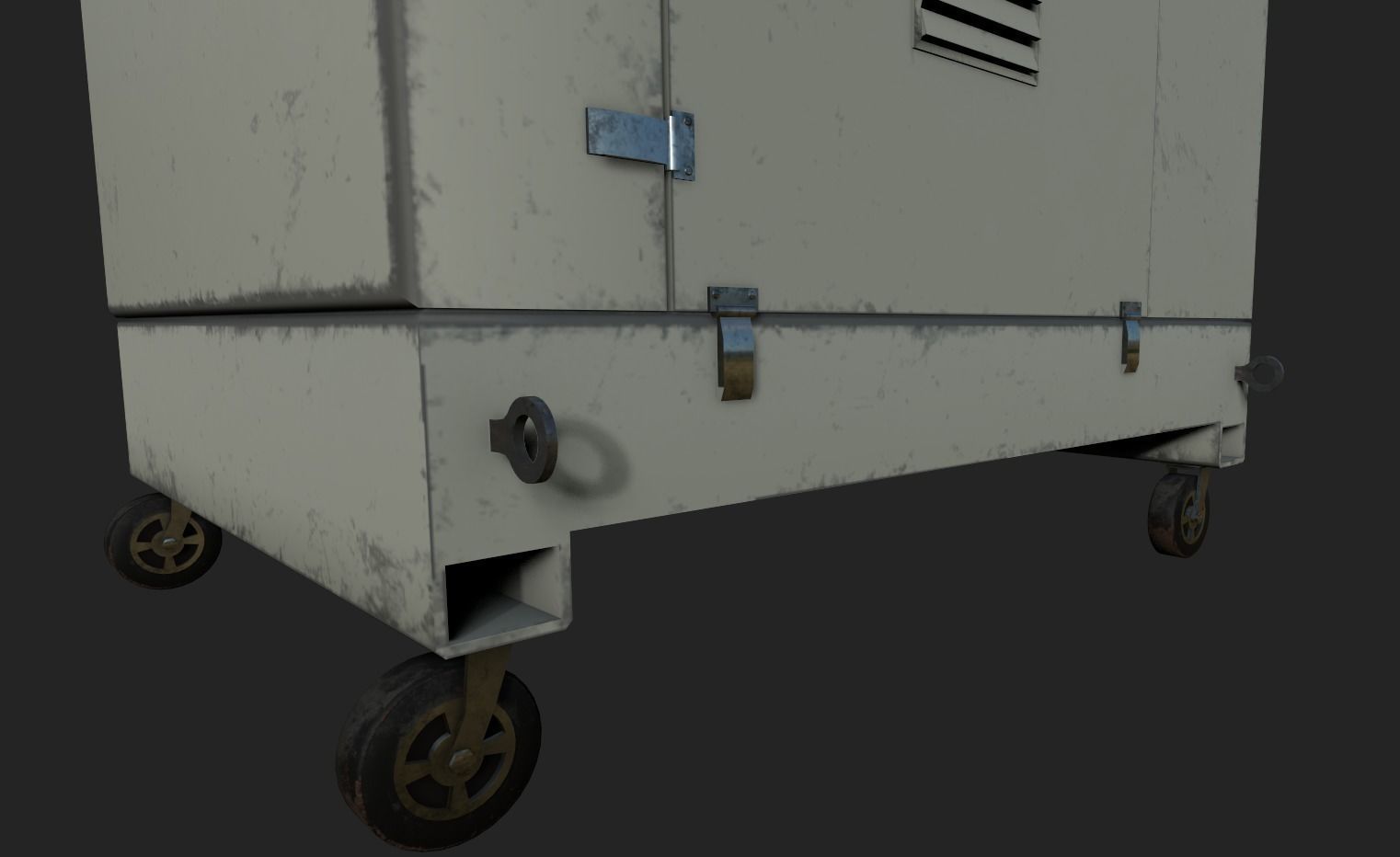 Waste Plastics Granulator Low-poly 3D model_14