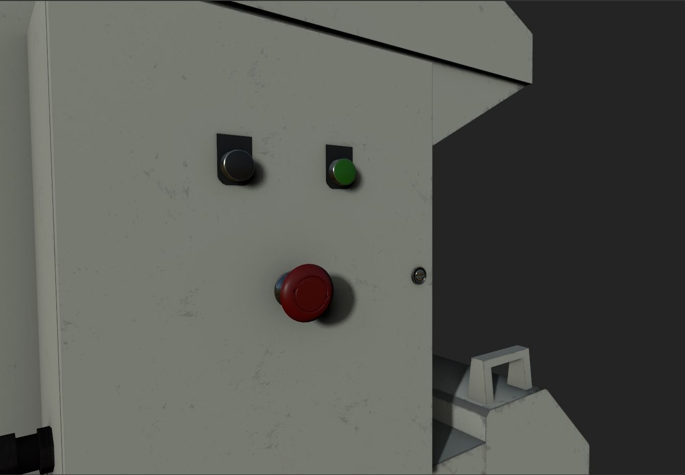 Waste Plastics Granulator Low-poly 3D model_13